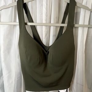 *DEFECT* (See Pictures) NWT Nike Dri-FIT Dark Green Alate Bra in Sz(XS)